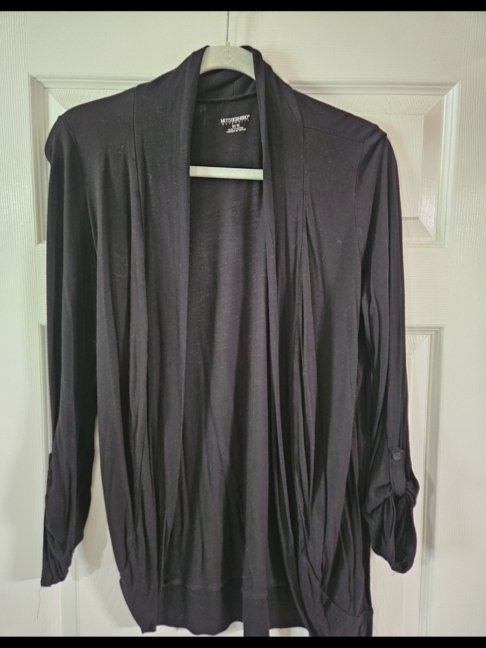 Motherhood Maternity Black Open-Front Cardigan